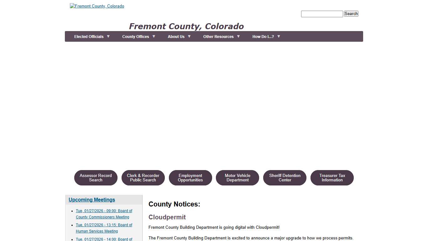 Front Page Fremont County, Colorado
